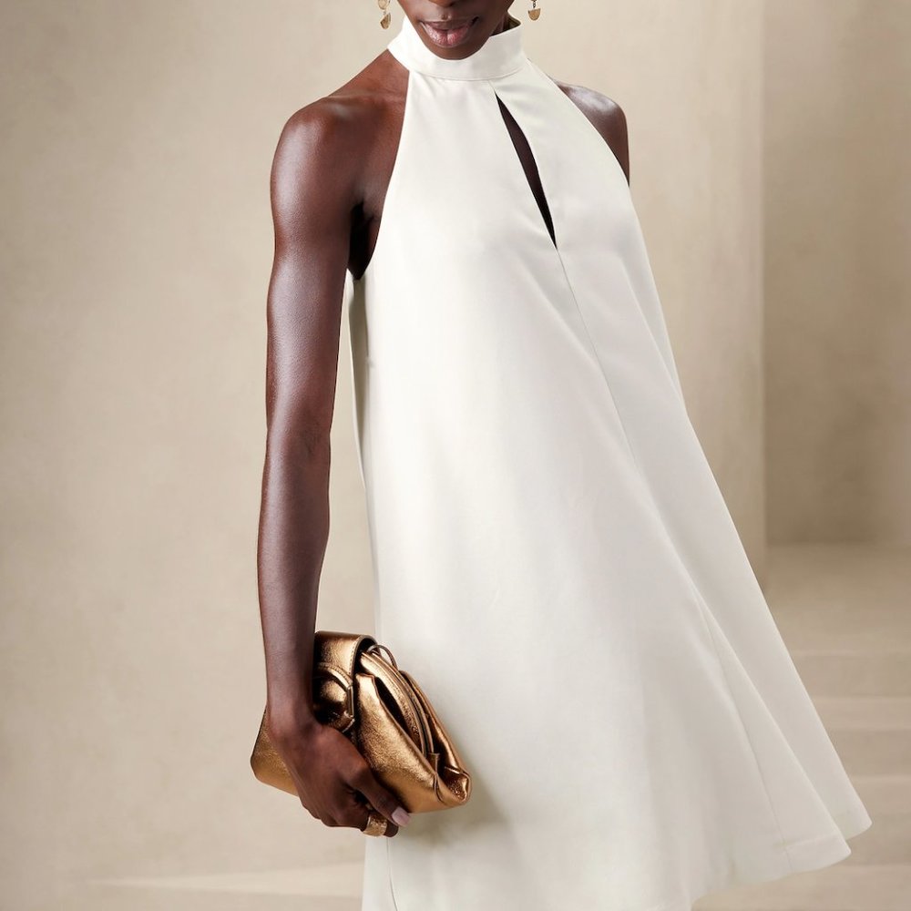 PETITE LILI SATIN MINI DRESS